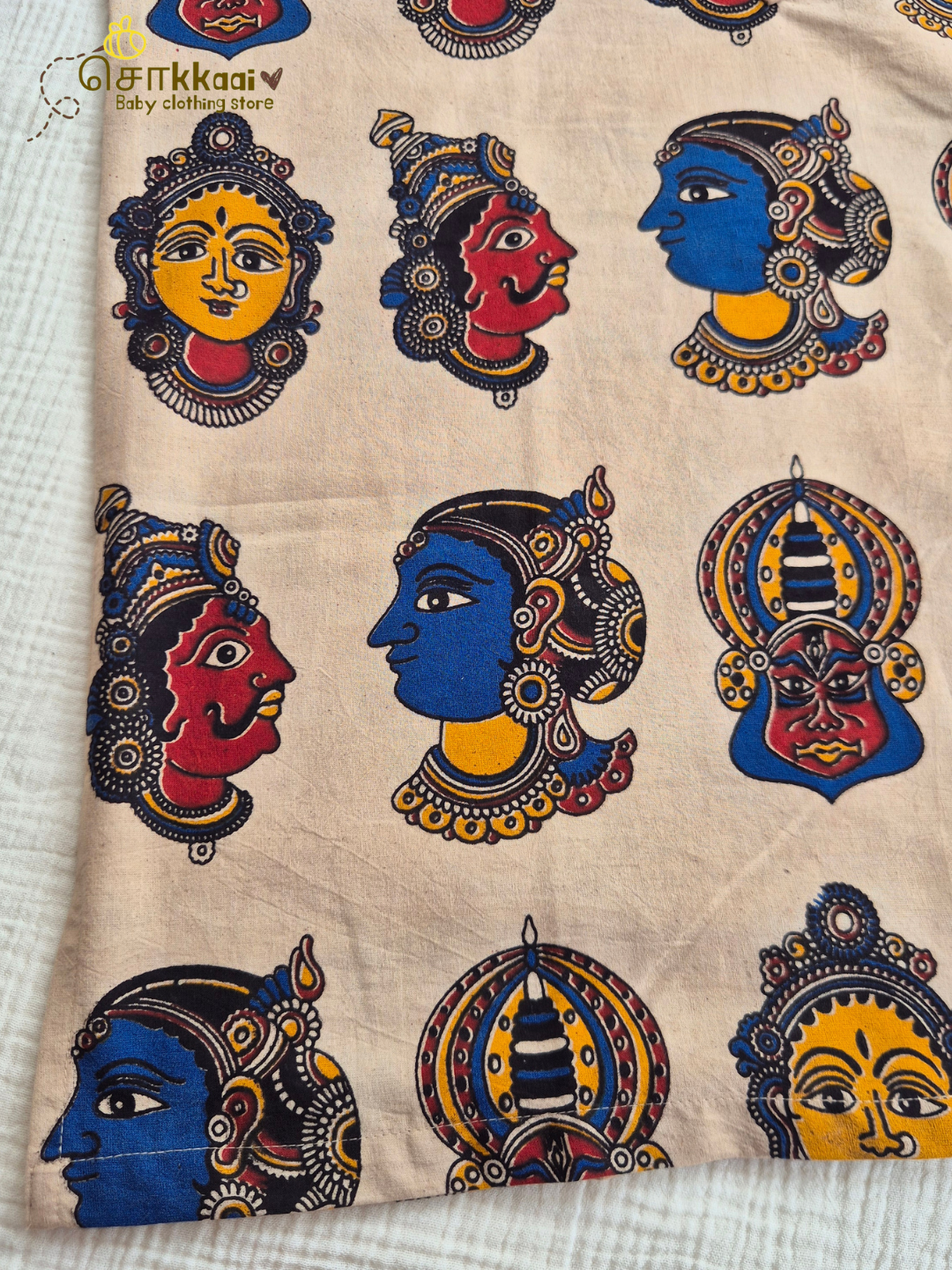 Heritage Mural Kalamkari Mandarin Kurta (L-3XL) - Dad