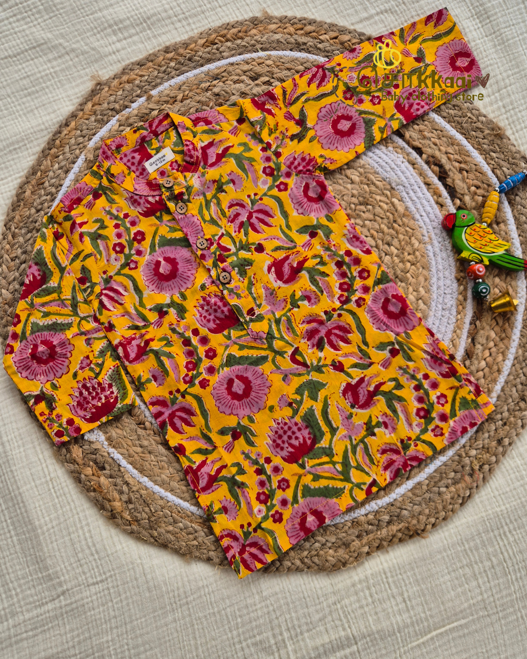 Marigold Garden Long Kurta(6m-6yrs) - Sokkaai