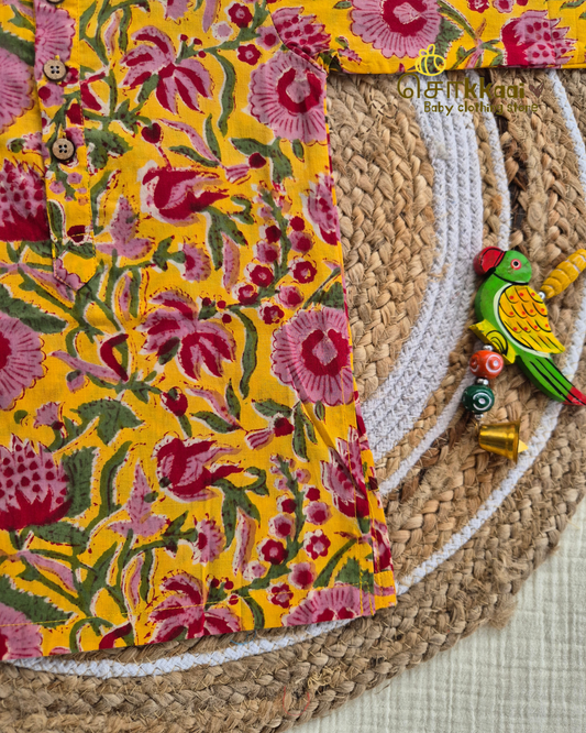 Marigold Garden Long Kurta(6m-6yrs) - Sokkaai