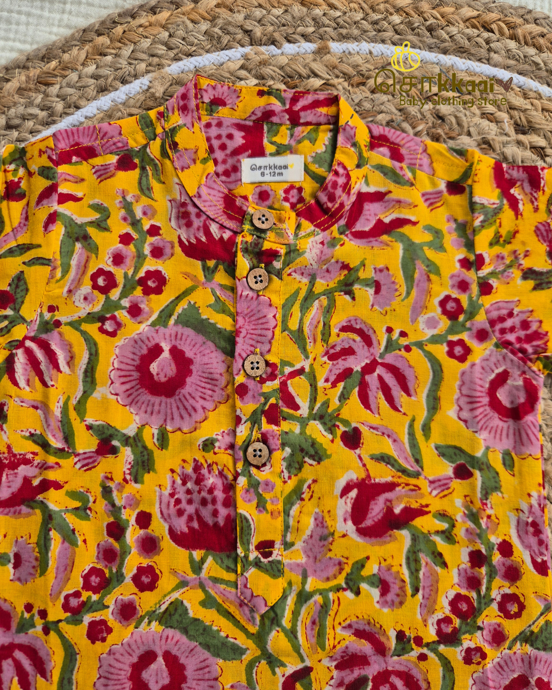 Marigold Garden Long Kurta(6m-6yrs) - Sokkaai