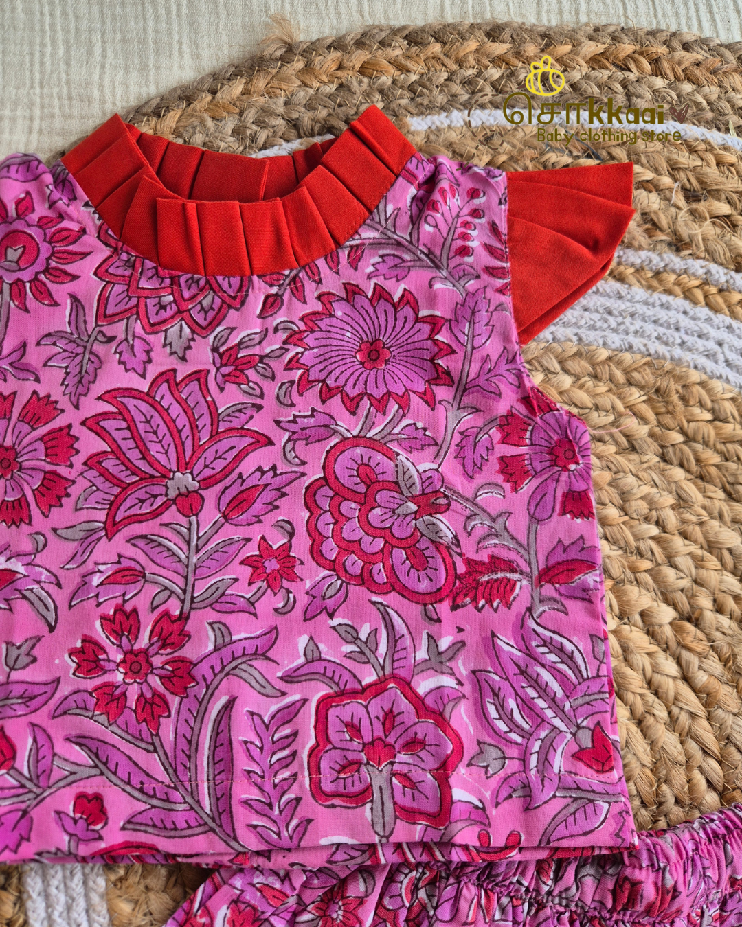 Pink Gulab Skirt and Top Girls (6m-6years) - Sokkaai