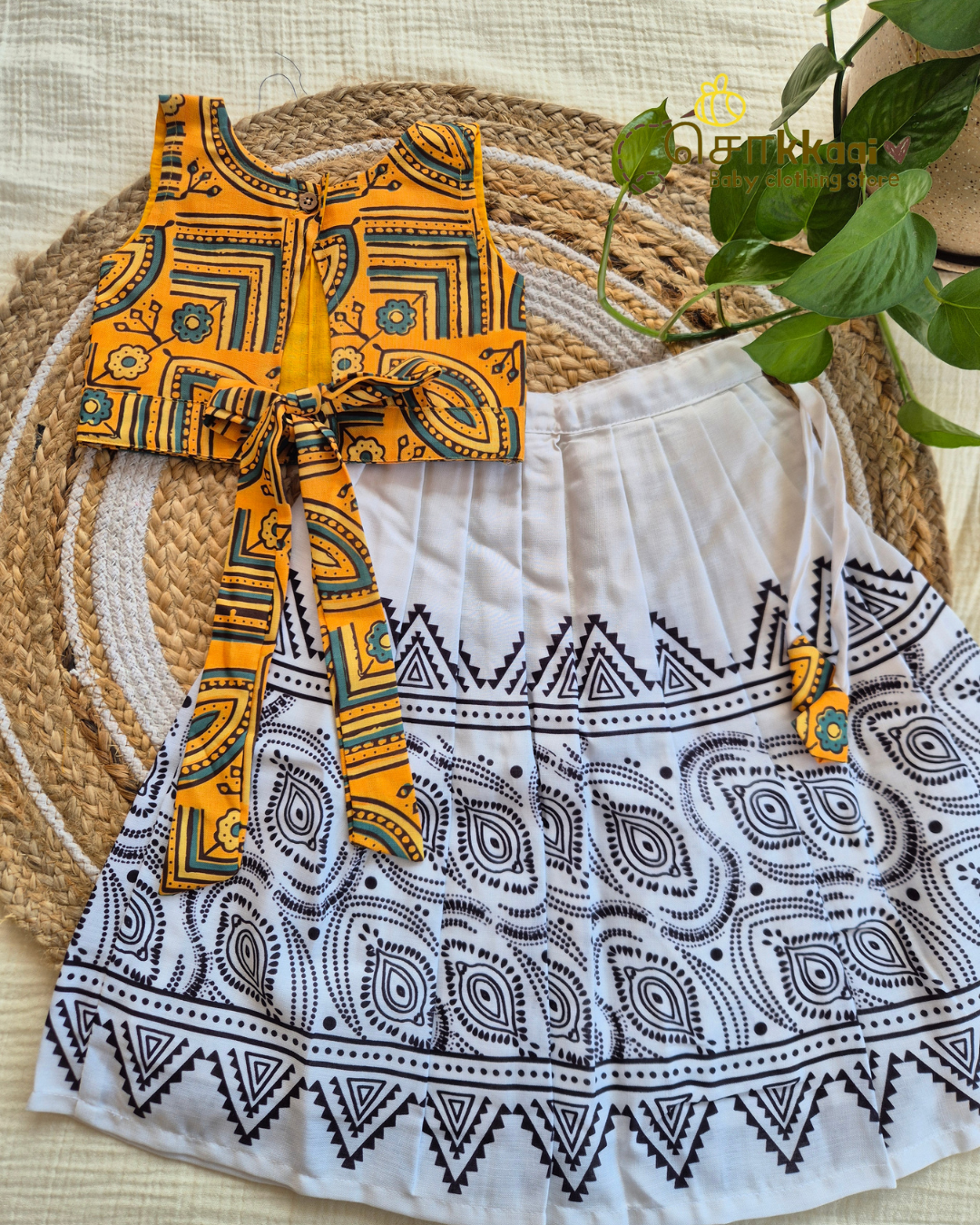Sunshine Tribal Skirt and Top Girls (6m-6years) - Sokkaai