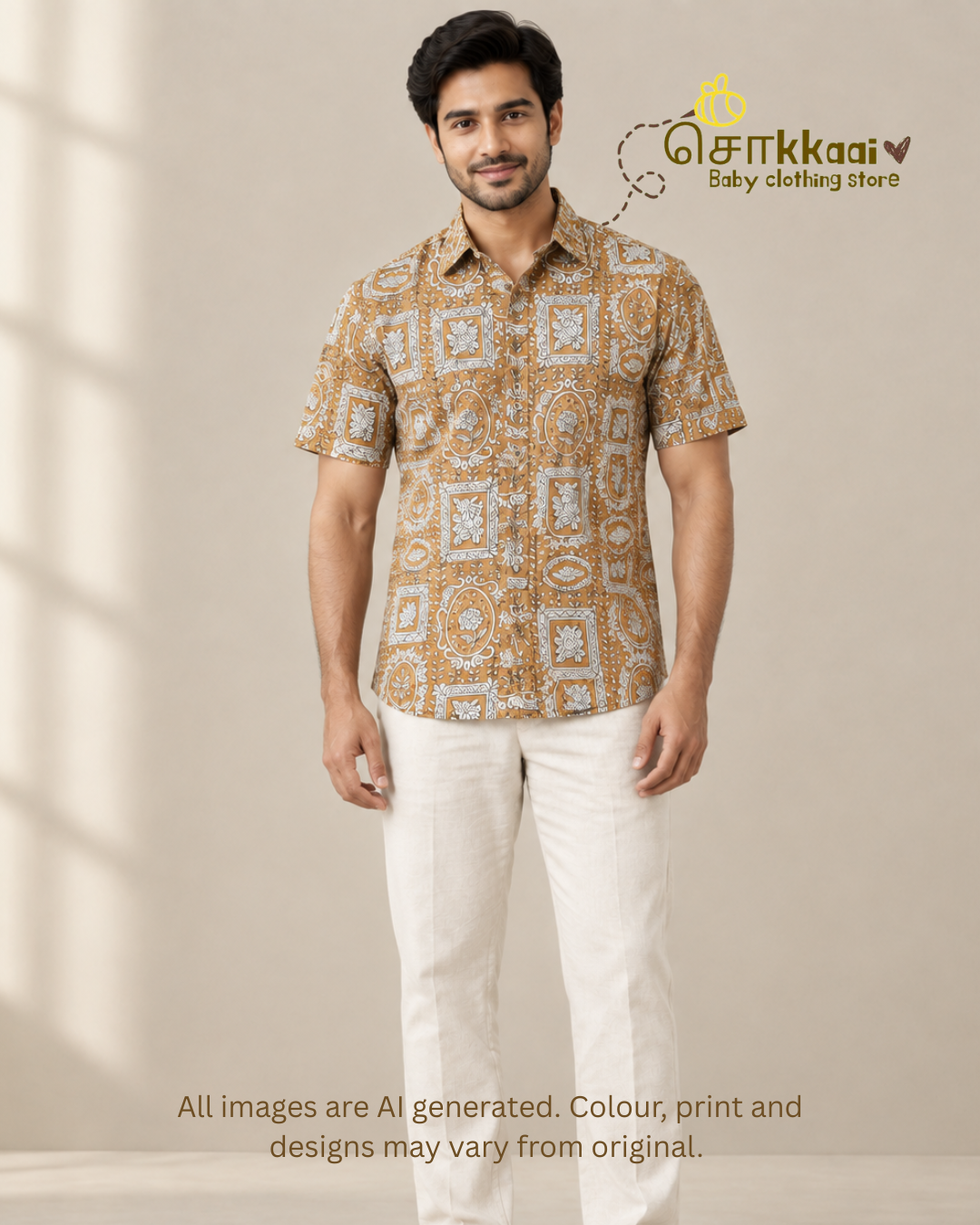 Mustard Tales Standard Collar Men Shirt (M-XXL) - Dad