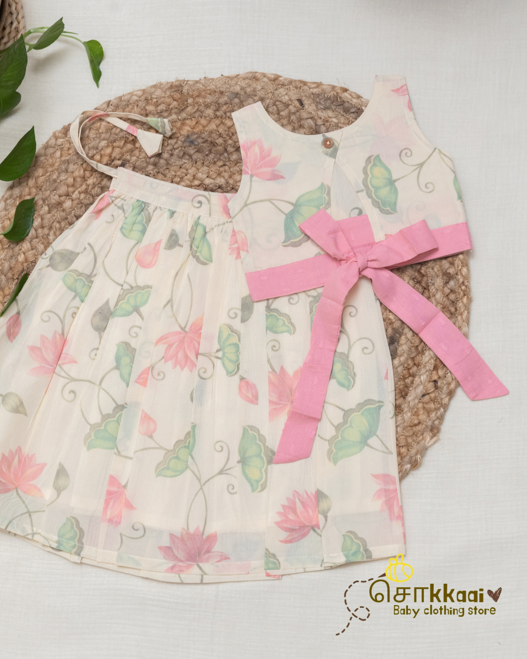 Lotus Breeze Cotton Skirt & Top Set (6m-5years) - Sokkaai