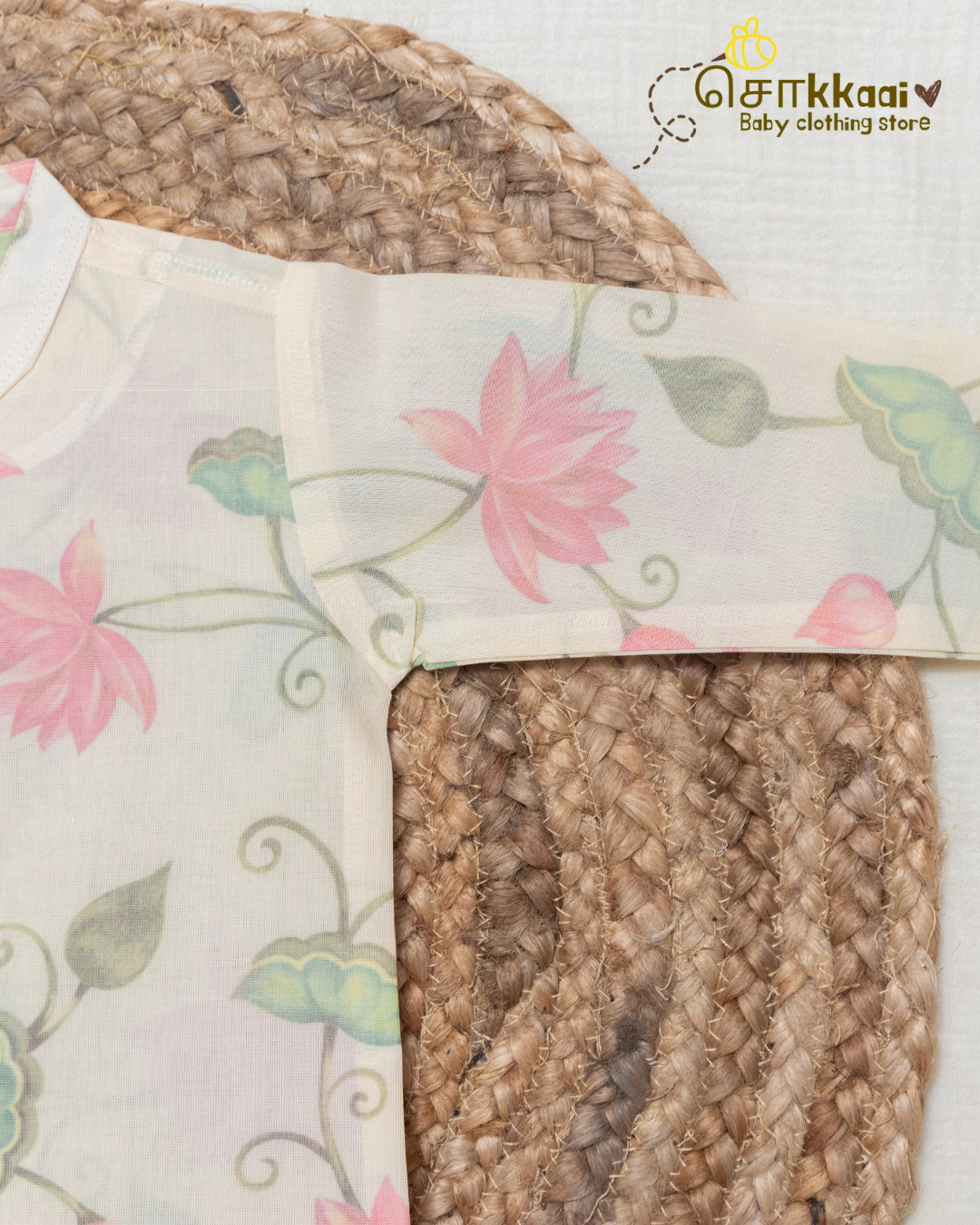 Lotus Breeze Cotton Dhoti Set (0-5yrs) - Sokkaai