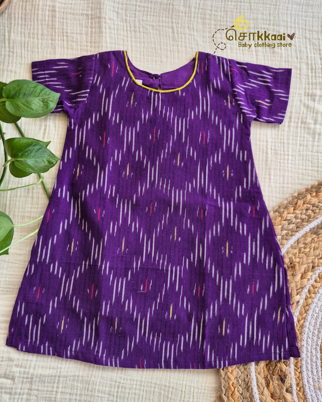 Royale Plum & Lime Chudi Set (1-6years) - Sokkaai