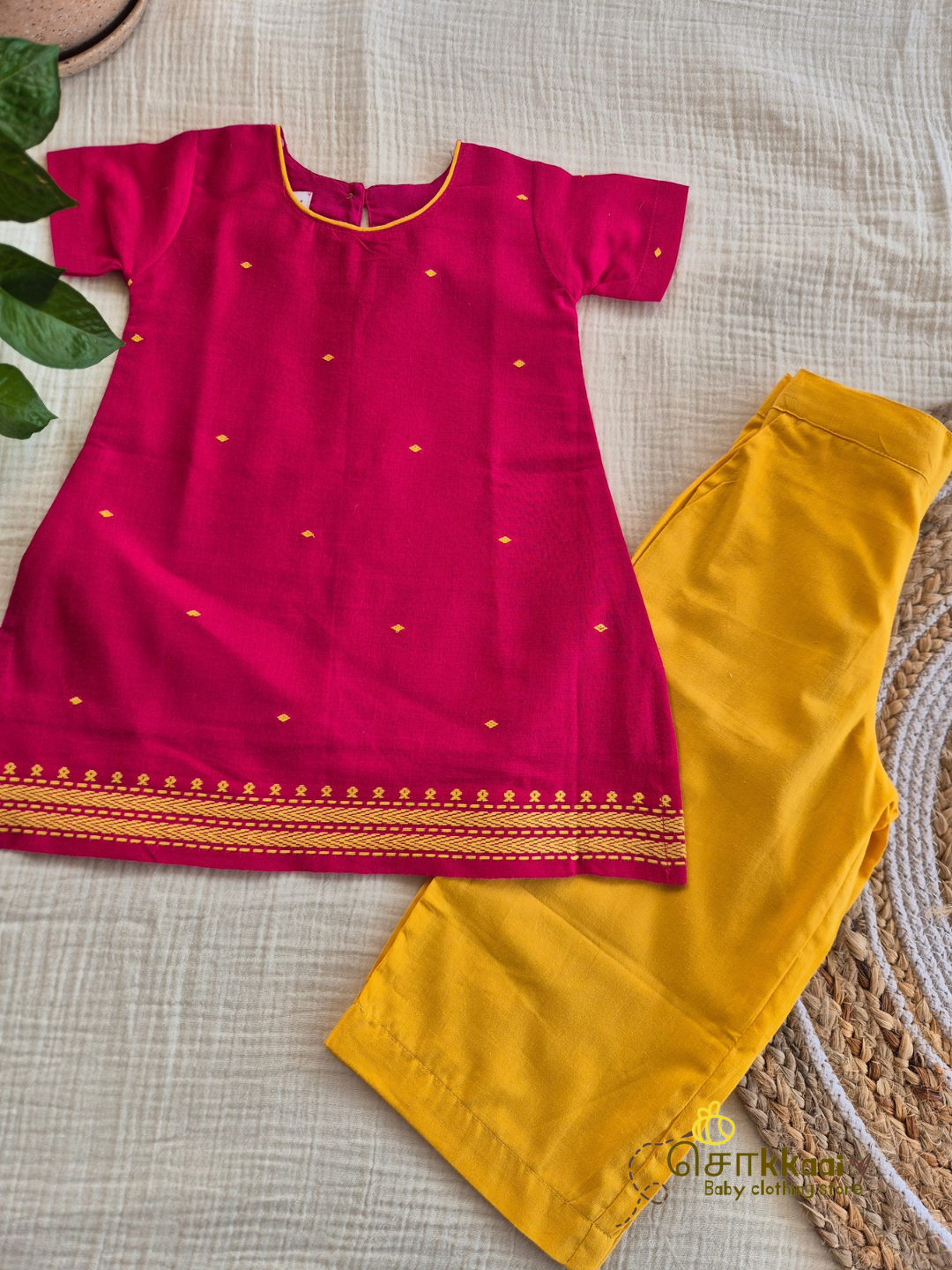 Sunshine Rani Pink Chudi Set (1-6years) - Sokkaai