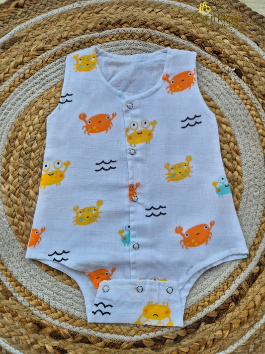 Soft Muslin Bodysuit (0-3m) - Sokkaai