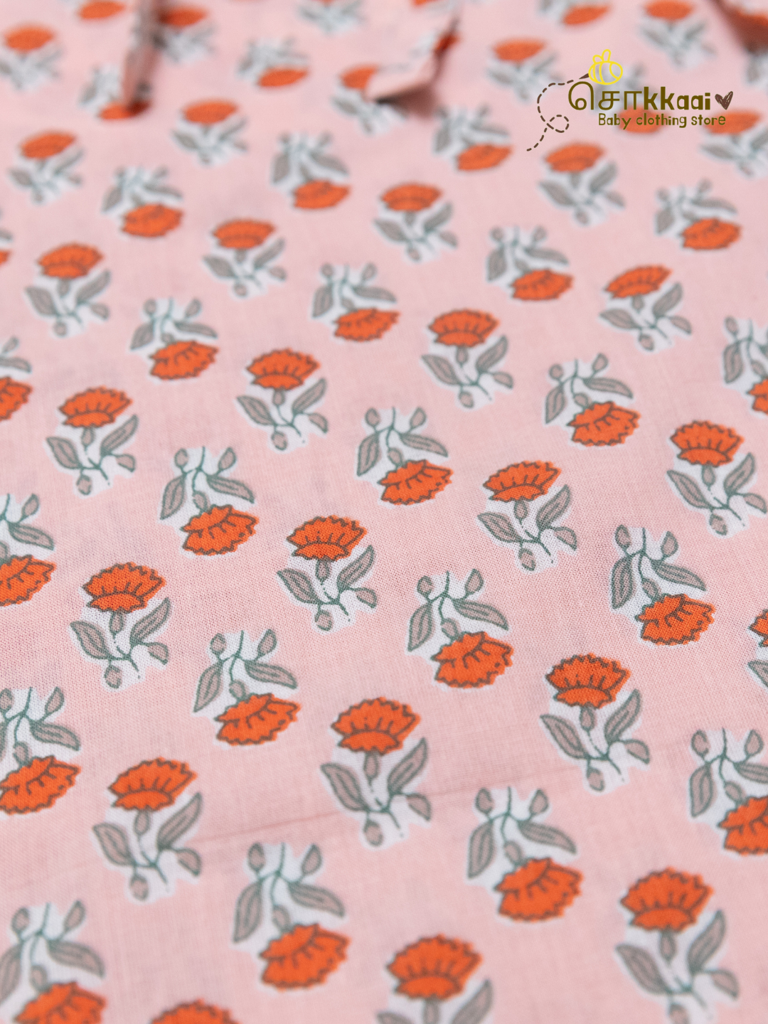 Pinky Floral Spring Tie-Shoulder A-line Top (NB-2years) - Sokkaai