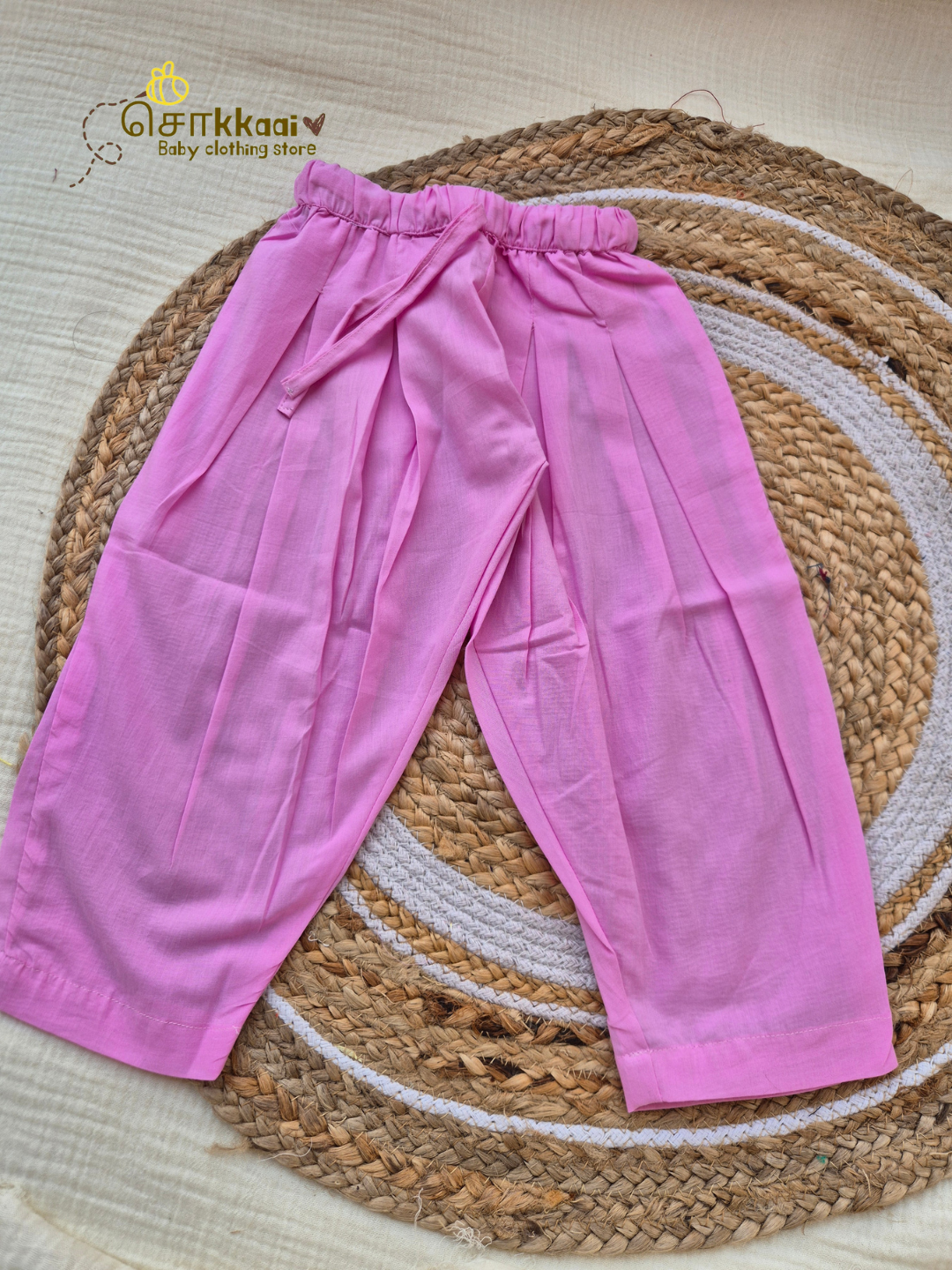 Dusty Orchid Bloom Cotton Tunic Set(1-6years) - Sokkaai