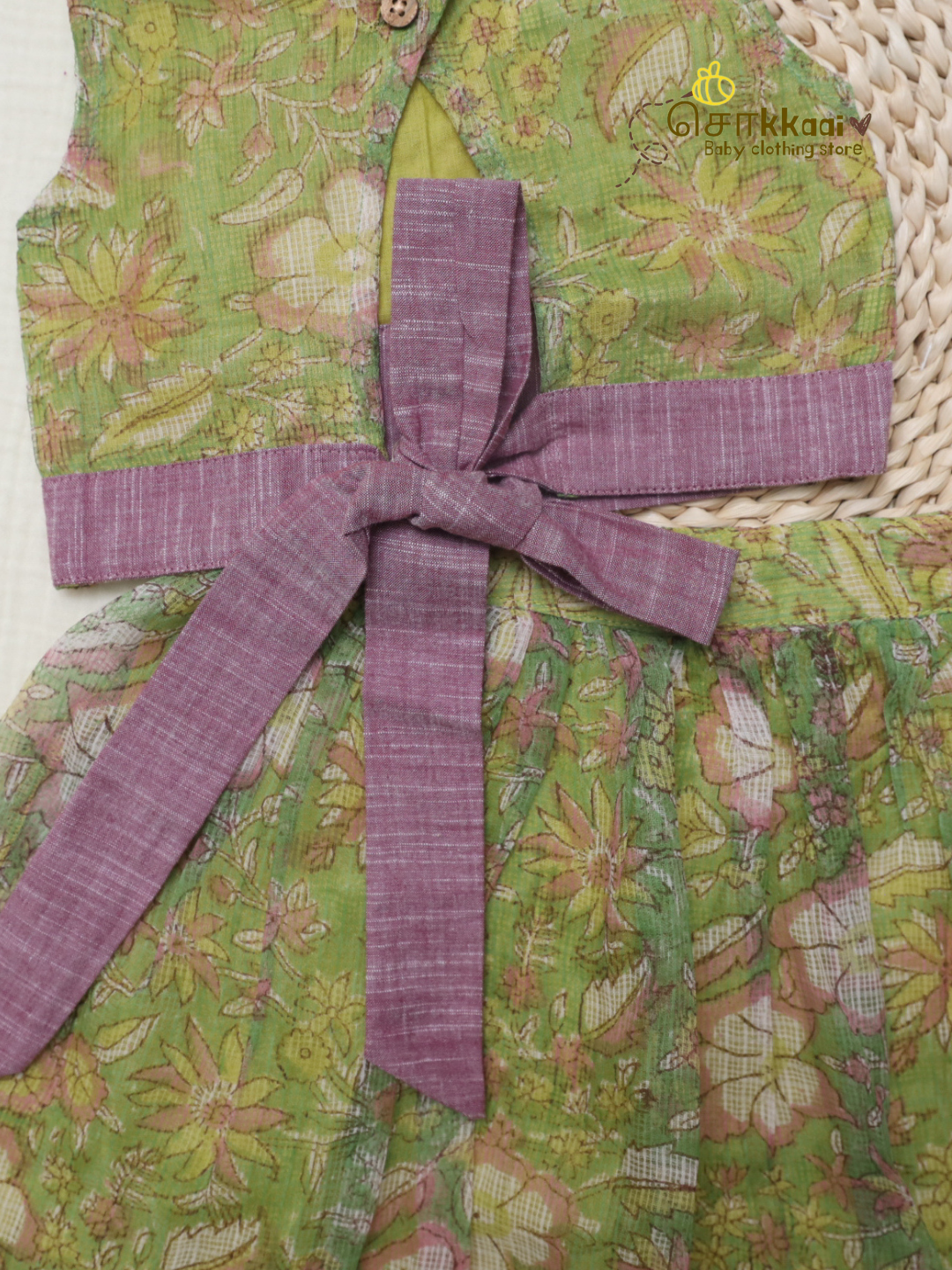 Spring Meadow Floral Kota Cotton Skirt & Top Set (6m-5years) - Sokkaai
