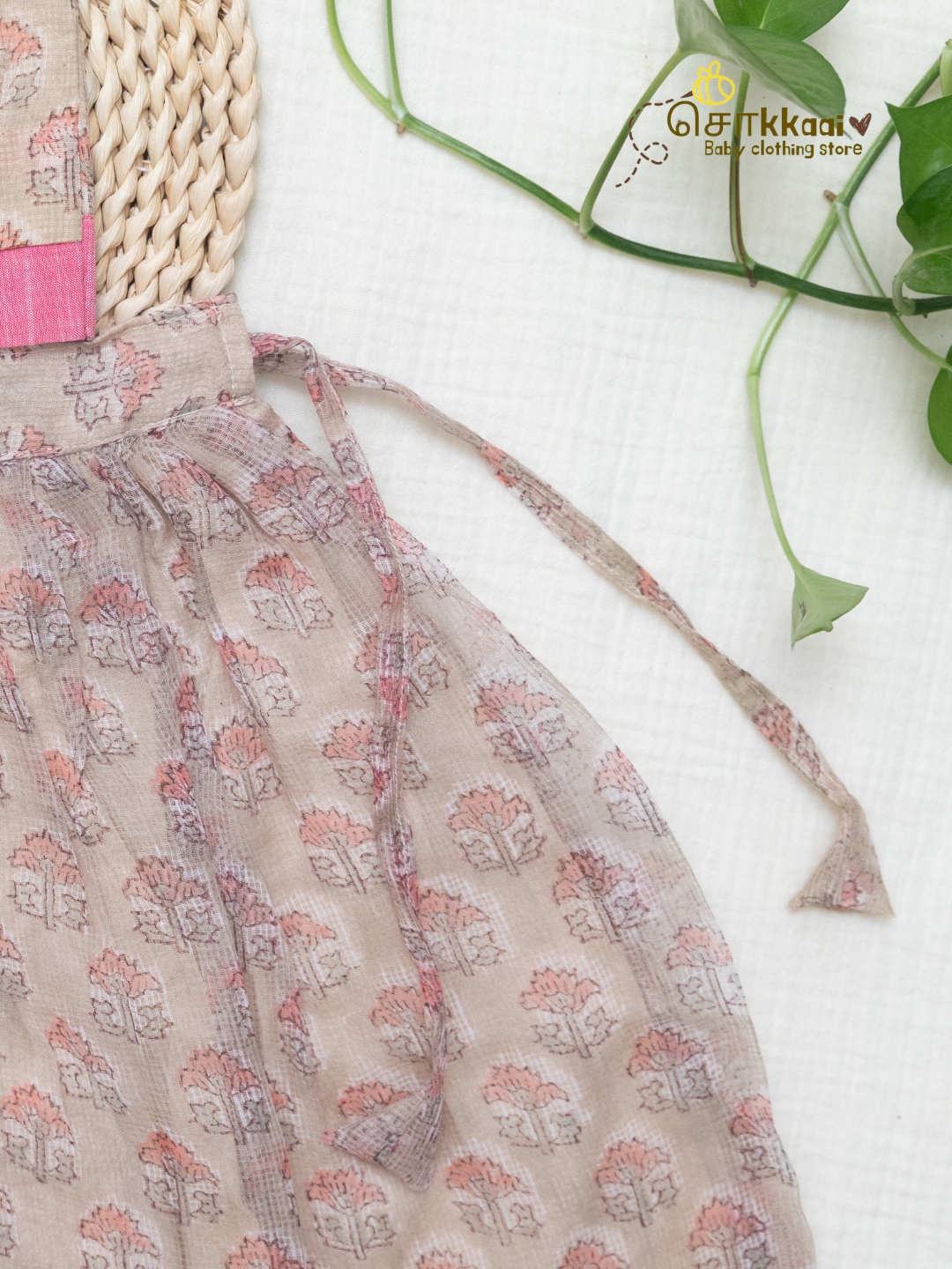 Misty Rosewood Kota Cotton Skirt & Top Set (6m-5years) - Sokkaai