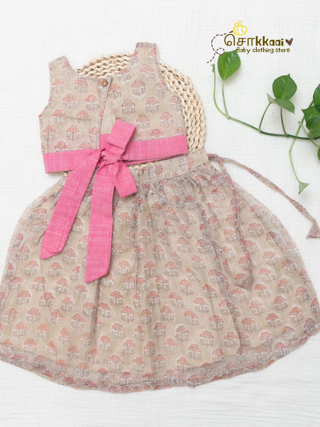 Misty Rosewood Kota Cotton Skirt & Top Set (6m-5years) - Sokkaai