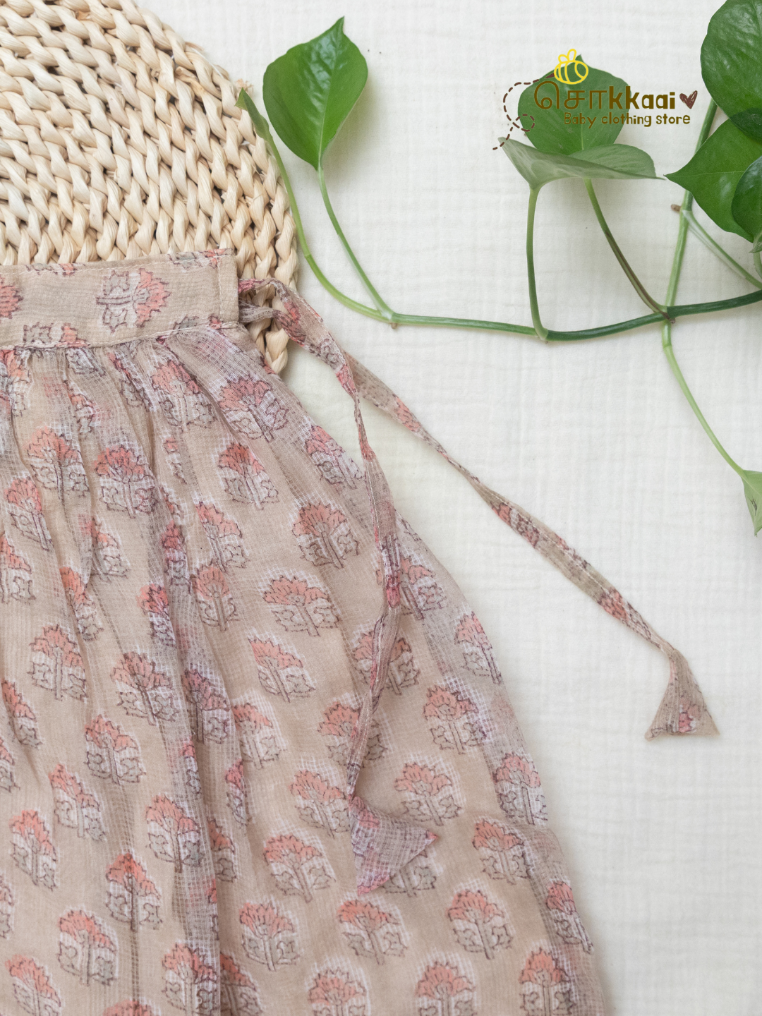 Misty Rosewood Kota Cotton Skirt & Top Set (6m-5years) - Sokkaai