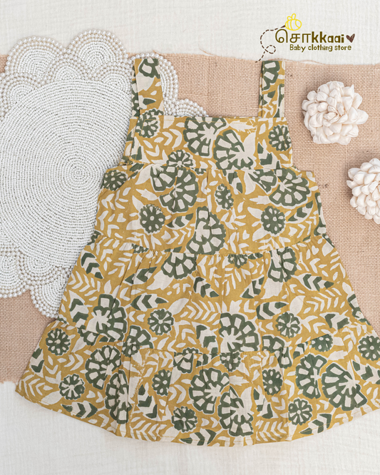 Mustard Meadow Tiered Frock (6m-6years) - Sokkaai