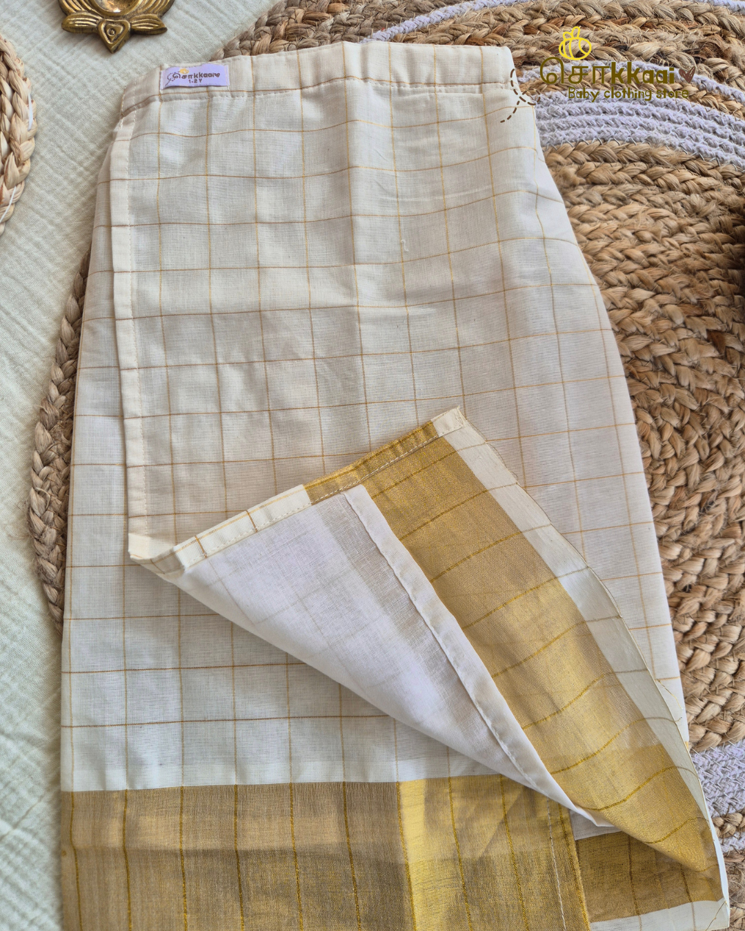Onam Folklore Shirt with Veshti (6m-6yrs) - Sokkaai