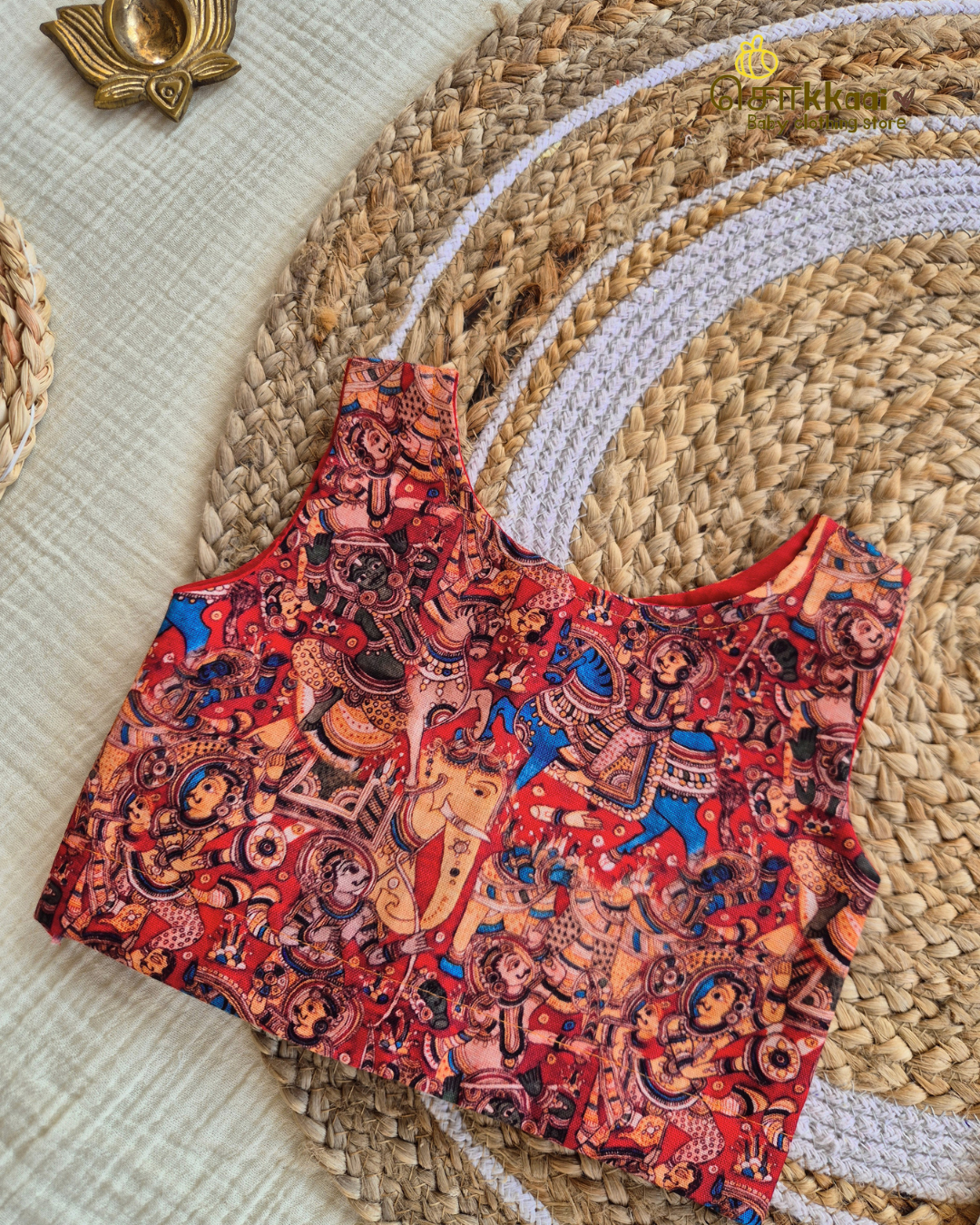 Onam Folklore Skirt and Top Girls (6m-6years) - Sokkaai