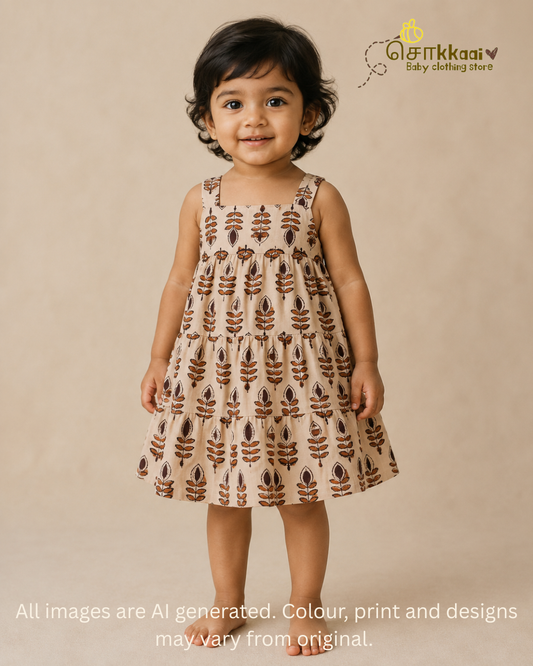 Autumn Leaf Tiered Frock (6m-6years) - Sokkaai
