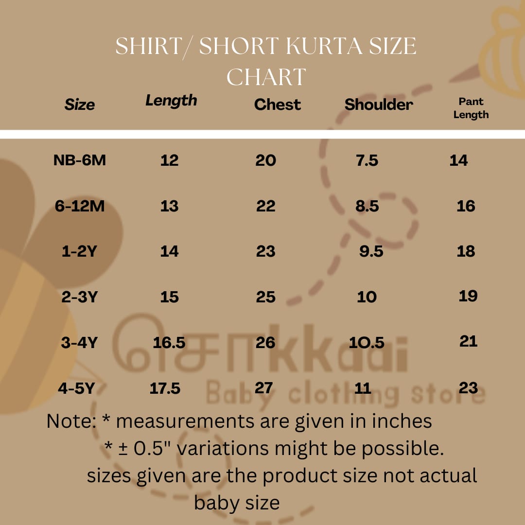 Lilac handloom Short Sleeve Kurta/ Jippa (0-5years) - Sokkaai