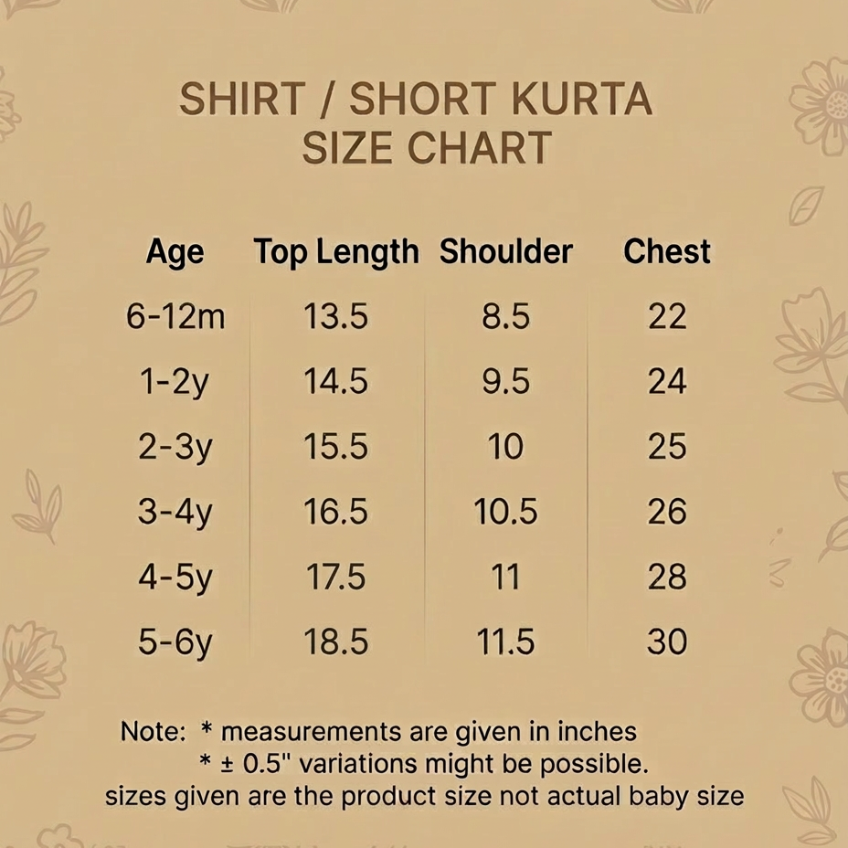 Olive Leaf Natural Dyed Cotton Short Kurta (6m-6years) - Sokkaai